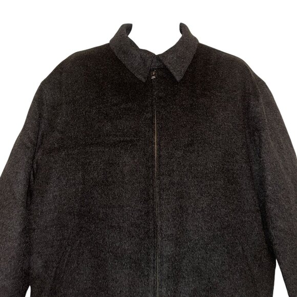 Daniel Cremieux Collection Wool Coat Mens XL Gray Pockets Lined Insulation - Picture 2 of 10